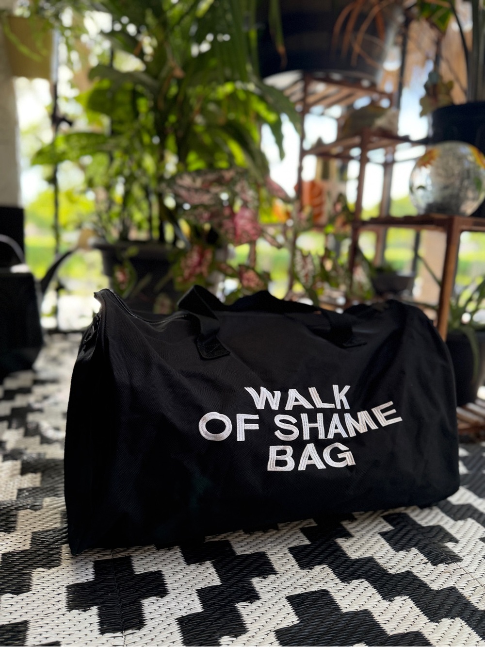Walk of Shame Black Travel Duffle Bag